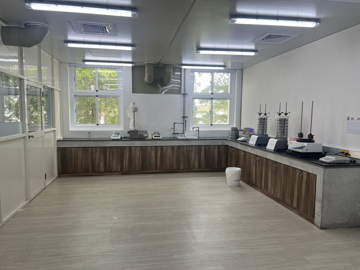 Lab room before installation — original equipment layout